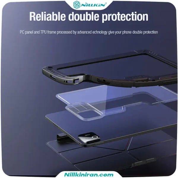 قاب نیلکین تبلت شیائومی Xiaomi Pad 8 Pro مدل Bumper Leather Case Pro