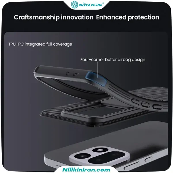قاب نیلکین وان پلاس Oneplus 15 مدل CamShield Pro با محافظ لنز