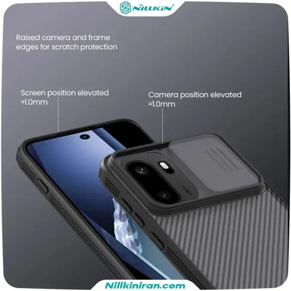 قاب نیلکین وان پلاس OnePlus 15R / Ace 6 / Ace 6T مدل CamShield Pro شفاف