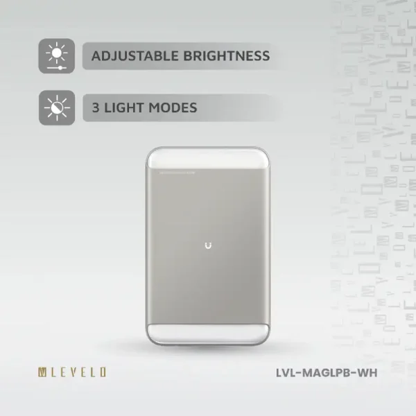 پاور بانک و چراغ سلفی لولو مدل MagLight ظرفیت 8000 میلی آمپر