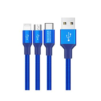 Nillkin Swift 3-in-1 high quality cable (MicroUSB + Type-C + Lightning port)