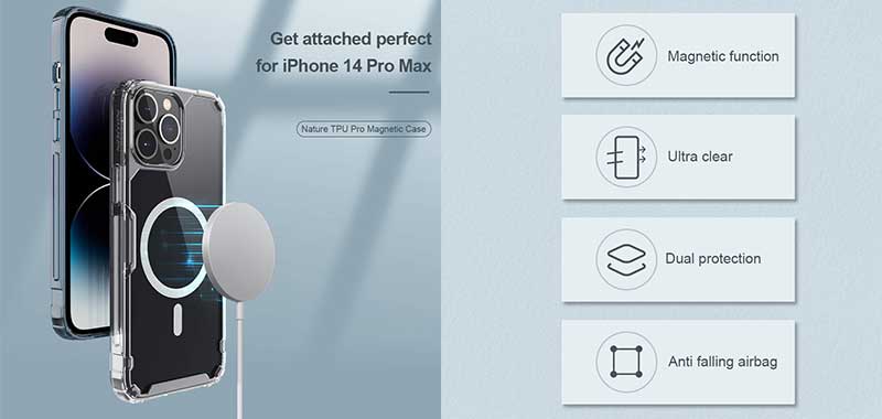 قاب-نیلکین--Nillkin-Nature-TPU-Pro-Magnetic-iPhone-14-Pro-Max