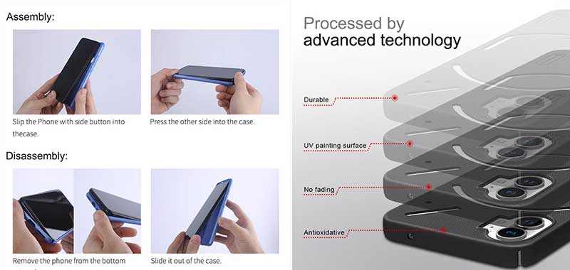 قاب-نیلکین-Nothing-Phone-1-مدل-Super-Frosted-Shield