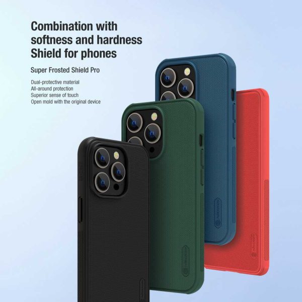 قاب-گوشی-iPhone-14-Pro-نیلکین-مدل-Frosted-Shield-Pro