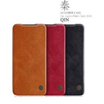 کیف چرم شیائومی Nillkin Qin Xiaomi Redmi Note 10 4G