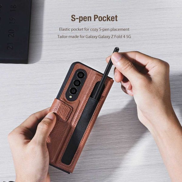 کیف-چرم-نیلکین-گوشی-Nillkin-Aoge-Leather-Cover-case-for-Samsung-Galaxy-Z-Fold4